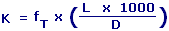 K Value and Pipe Length Formula