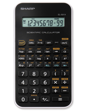 Sharp Electronics EL-501XBWH Engineering/Scientific Calculator